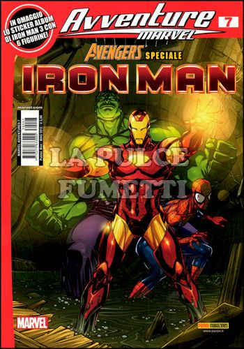 MARVEL ADVENTURES #     7 - AVVENTURE MARVEL: AVENGERS SPECIALE IRON MAN + ALBUM E DISCO VOLANTE